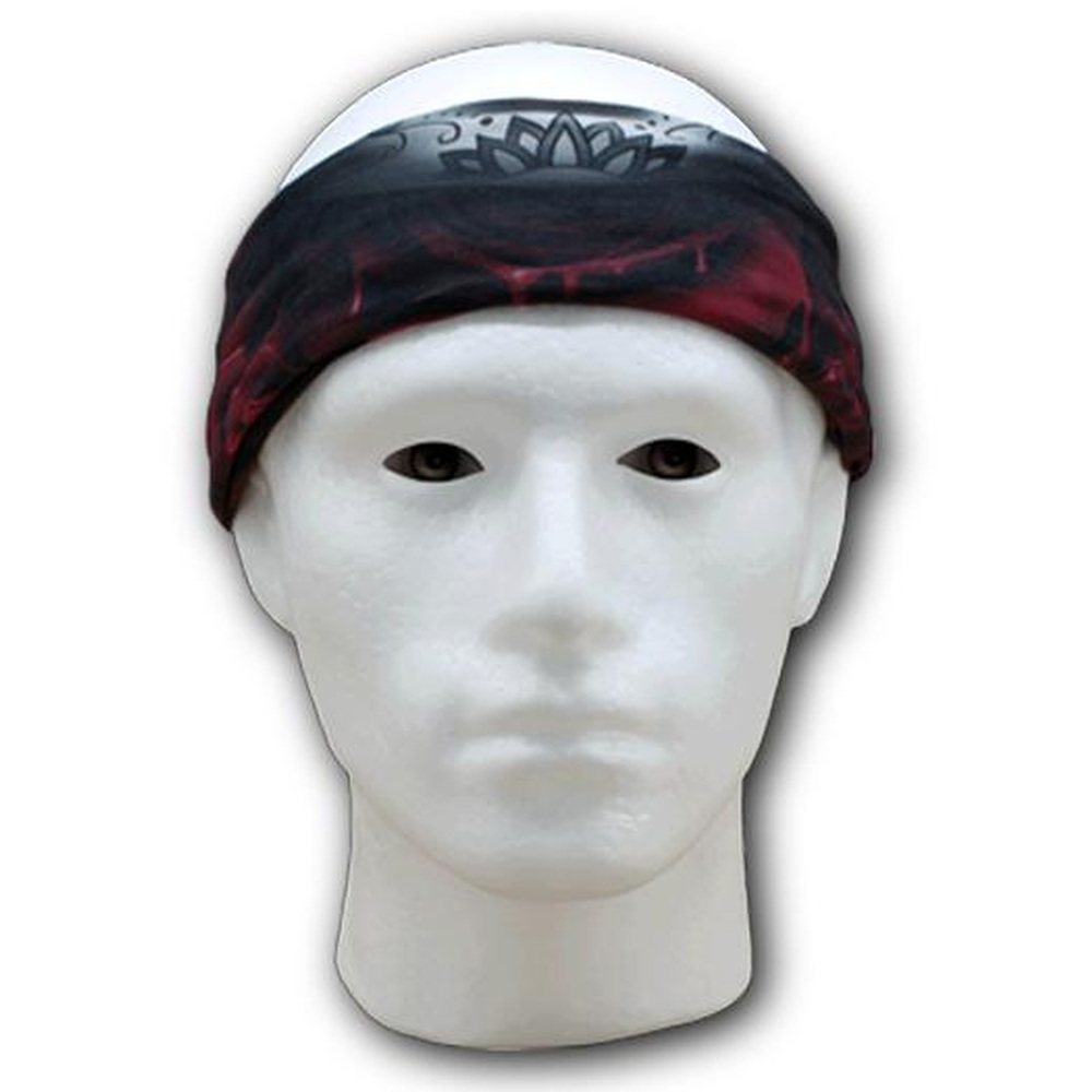 Spiral - BLOOD ROSE Snood/Scarf - Face mask - Black